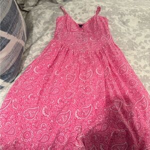 Roller Rabbit Pink Paisley Maxi Dress